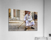 Jerusalem Israel. Portrait of an old arab beggar man in the old city Acrylic Print
