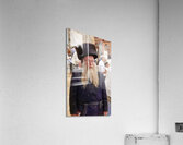 Jerusalem Israel. Orthodox jews praying at the wailing wall Acrylic Print