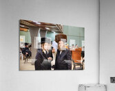 Jerusalem Israel. Orthodox jews praying at the wailing wall Acrylic Print