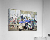 Jerusalem Israel. The west bank separation wall in Bethlehem Acrylic Print