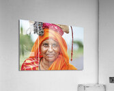 India Rajasthan. Portrait of an old woman Acrylic Print