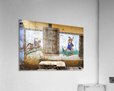 India Rajasthan Bundi. Painted decorated house Acrylic Print