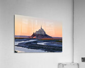 Mont Saint Michel Normandy France at dusk Acrylic Print