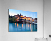 Germany Bavaria Romantic Road. Fussen. St. Mang Abbey  and museum on river Lech Acrylic Print