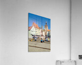 Germany Bavaria Romantic Road. Landsberg am Lech. Hauptplatz square Acrylic Print