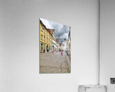 Germany Bavaria Romantic Road. Bad Mergentheim. The main street and the castle Acrylic Print