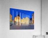 Germany Bavaria Romantic Road. Wurzburg. Marienkapelle Maria Chapel and the Falcon House Acrylic Print