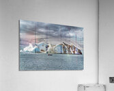 Jökulsárlón is a large glacial lake in southern part of Vatnajökull National Park Iceland. Acrylic Print
