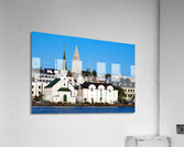 Reykjavik cityscape on lake Tjornin. Iceland Acrylic Print