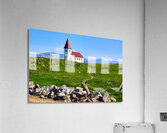 Hellnar church. Snaefellsnes peninsula. Iceland Acrylic Print