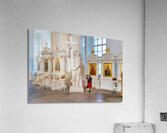 St. Petersburg Russia. Smolny Convent or Smolny Convent of the Resurrection is located on Ploschad Rastrelli on the bank of the River Neva in Saint Petersburg Acrylic Print