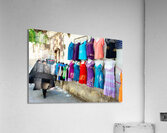 Syria. Damascus. Veiled women looking at western dresses Acrylic Print