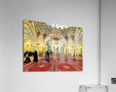 Syria. Damascus. People praying in a mosque Acrylic Print