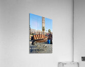 Syria. Aleppo. Bread for sale on a pram Acrylic Print