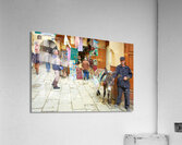 Morocco Fez. A man with his donkey in the medina Acrylic Print