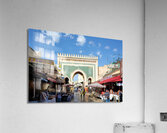 Morocco Fez. Bab Bou Jeloud the blue gate to Medina Acrylic Print