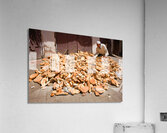 Morocco Meknes. Collecting loaf of bread Acrylic Print