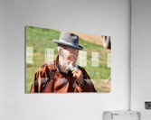 Mongolia. Portrait of an old man Acrylic Print