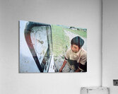 Mongolia. An old-fashioned vintage Petrol Station Acrylic Print