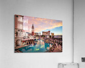 Venetian Hotel at Sunset. Las Vegas Nevada USA Acrylic Print