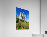 Salt lake Mormon Temple. Salt Lake City Utah USA Acrylic Print
