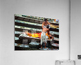Nepal. Kathmandu. Cremation in Pashupatinath Acrylic Print