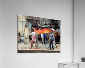 Nepal. Kathmandu. Cremation in Pashupatinath Acrylic Print