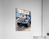 Nepal. Kathmandu. Repairing a truck Acrylic Print