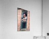 Nepal. Kathmandu. Man at a window Acrylic Print
