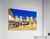 Arezzo Tuscany Italy. Piazza Grande at sunset Acrylic Print
