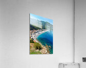 The city of Scilla Calabria Italy. Leisure time at Marina Grande beach in summer Acrylic Print