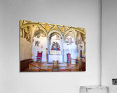 Cortona Arezzo Tuscany Italy. In Diocesan Museum once the seat of the Society of the Good Jesus is a cycle of frescoes by Vasari Acrylic Print