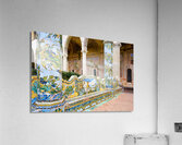 Naples Campania Italy. Santa Chiara Basilica Church. The cloister of the Clarisses Acrylic Print