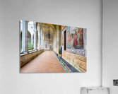 Naples Campania Italy. Santa Chiara Basilica Church. The cloister of the Clarisses Acrylic Print
