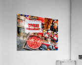 Naples Campania Italy. Lucky horns on sale in Spaccanapoli downtown quarter Acrylic Print