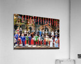 Naples Campania Italy. Statues figurines of the Christmas Nativity Scene in the artisan workshops of Via San Gregorio Armeno Acrylic Print