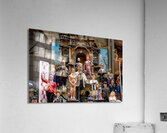 Naples Campania Italy. Statues figurines of the Christmas Nativity Scene in the artisan workshops of Via San Gregorio Armeno Acrylic Print