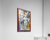 Naples Campania Italy. Famous street art by Banksy. Madonna con revolver Mary with gun Acrylic Print