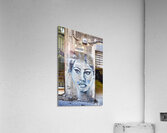 Naples Campania Italy. Street graffiti depicting neapolitan actress Sofia Loren at Quartieri Spagnoli Spanish Quarters Acrylic Print