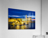 Apulia Puglia Italy. Trani. Basilica Cattedrale Beata Maria Vergine Assunta dedicated to Saint Nicholas at dusk Acrylic Print