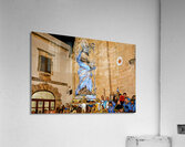 Apulia Puglia Italy. Ostuni. Festival of Saint Orontius. Procession with the statue of the Saint Acrylic Print
