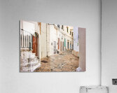 Apulia Puglia Italy. Ostuni. The white town. The narrow alleys of the old town Acrylic Print