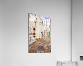 Apulia Puglia Italy. Ostuni. The white town. The narrow alleys of the old town Acrylic Print