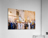Apulia Puglia Italy. Ostuni. Festival of Saint Orontius. Procession with the statue of the Saint Acrylic Print