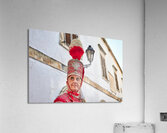 Apulia Puglia Italy. Ostuni. Festival of Saint Orontius. The cavalcata a procession of horses in the streets of the town Acrylic Print