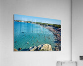 Apulia Puglia Salento. Italy. Torre dellOrso. Melendugno. Aerial view of the beach Acrylic Print