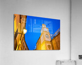 Salento. Apulia Puglia Italy. Gallipoli. The cathedral at night Acrylic Print