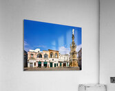 Salento. Apulia Puglia Italy. Nardò. Salandra square. 18th century column Acrylic Print