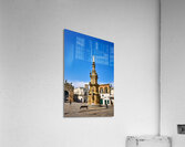 Salento. Apulia Puglia Italy. Nardò. Salandra square. 18th century column Acrylic Print