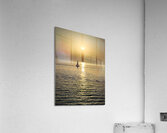 Gallipoli Puglia Salento Italy. Sailing boat at sunset Acrylic Print